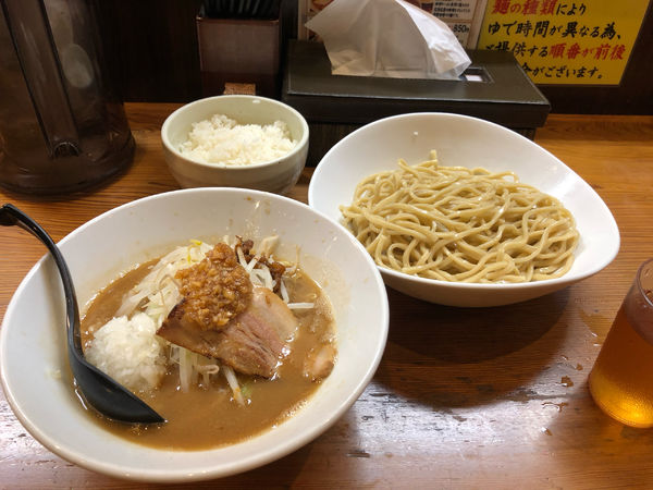 「G郎つけ麺900円　ライス小110円」@三代目麺処 「まるは」極 船橋店の写真