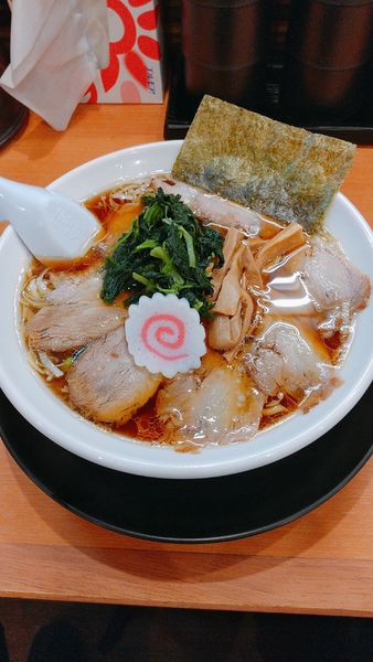 「生姜醤油チャーシューめん」@新潟長岡生姜醤油らーめん みずさわ 大宮西口店の写真