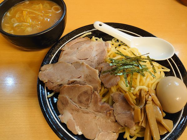 「つけ麺小盛チャーシュー+味玉(1000円)」@ラーメン きむら屋の写真