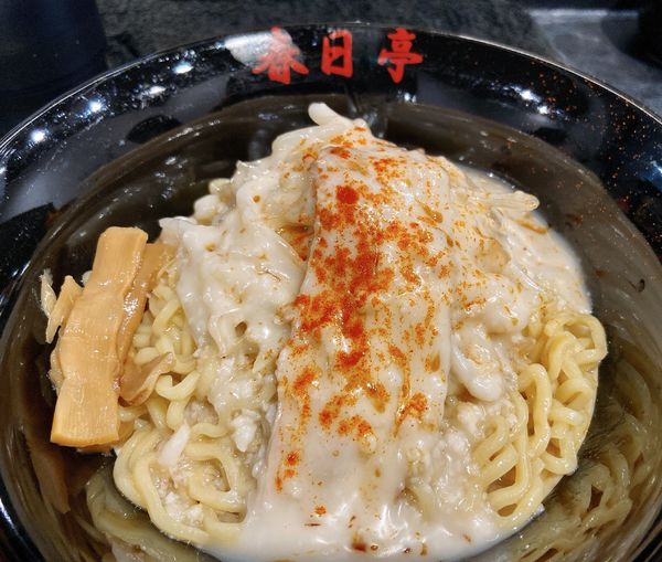 「☆鶏豚油そば☆」@油そば 春日亭 川崎店の写真