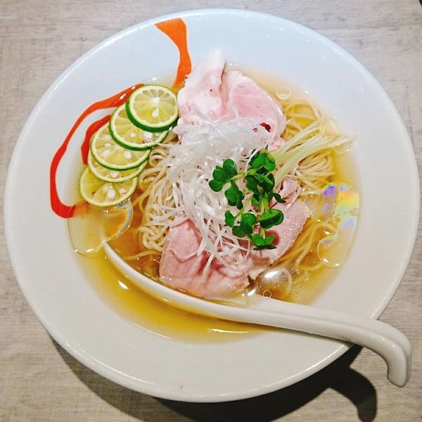 「冷製すだちそば 塩」@麺屋 福籠 中央銀座通り店の写真