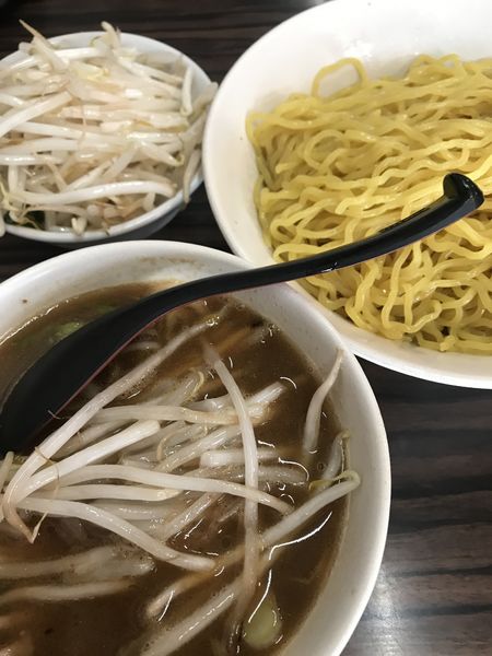 「【限定】醤油つけ麺、野菜大盛り」@味噌麺処 花道庵の写真