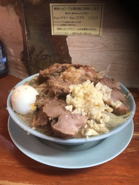 「国産ブタメン＋ゆで卵」@ラーメン富士丸 西新井大師店の写真