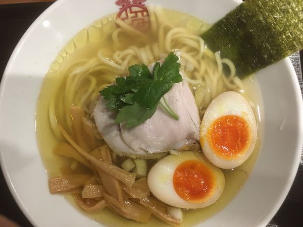 「あわせ塩中華ソバ味玉のせ 800円」@中華ソバ 俊麺製麺所の写真