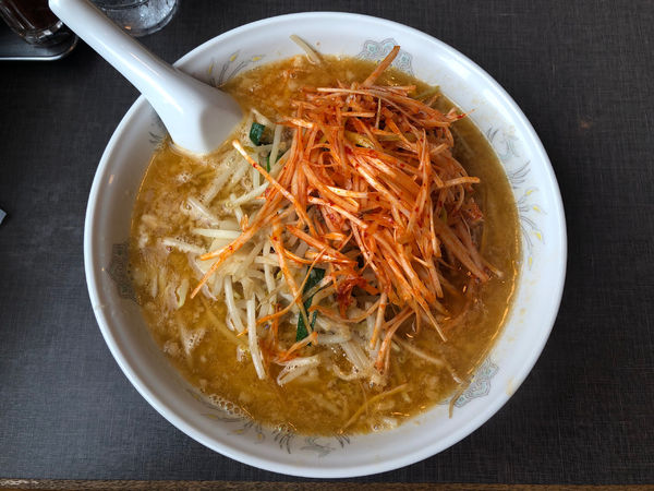 「こってりみそらーめん＋辛味ネギ」@珍來 小美玉店の写真