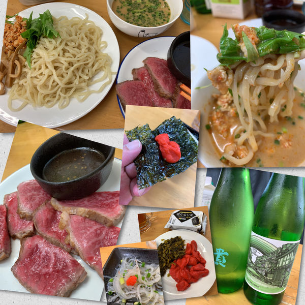 「【8月限定】胡麻味噌つけ冷し 和風ローストビーフ添え（和牛）」@MENYA 食い味の道有楽の写真