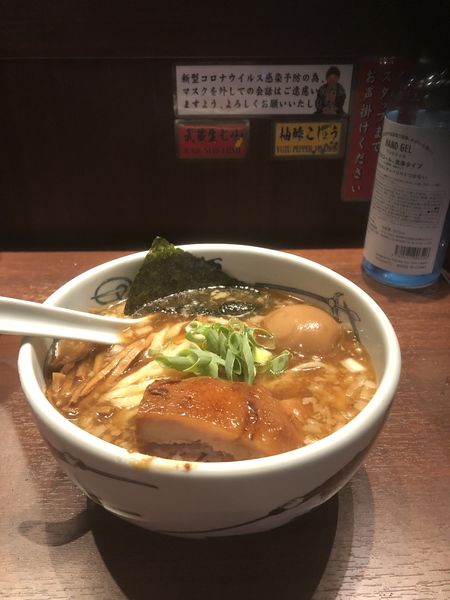 「角煮らー麺＋味玉」@創始麺屋武蔵の写真