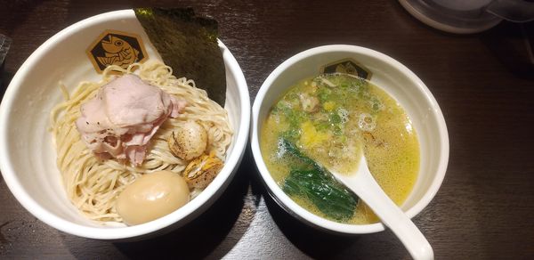 「特製ホタテつけ麺」@真鯛らーめん 麺魚 神保町店の写真