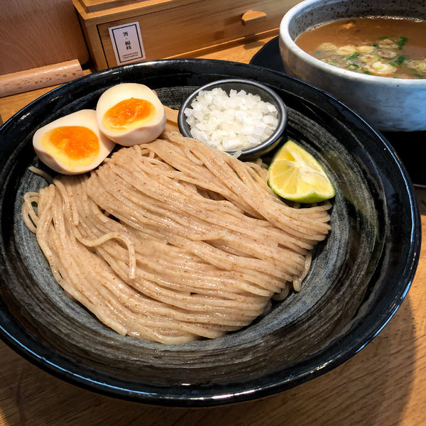 「つけ麺(鶏魚介)味付玉子トッピング」@麺匠たか松 本店の写真