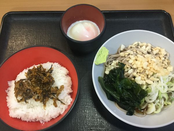 「朝食高菜飯セット(¥330)」@名代 富士そば 神田店の写真