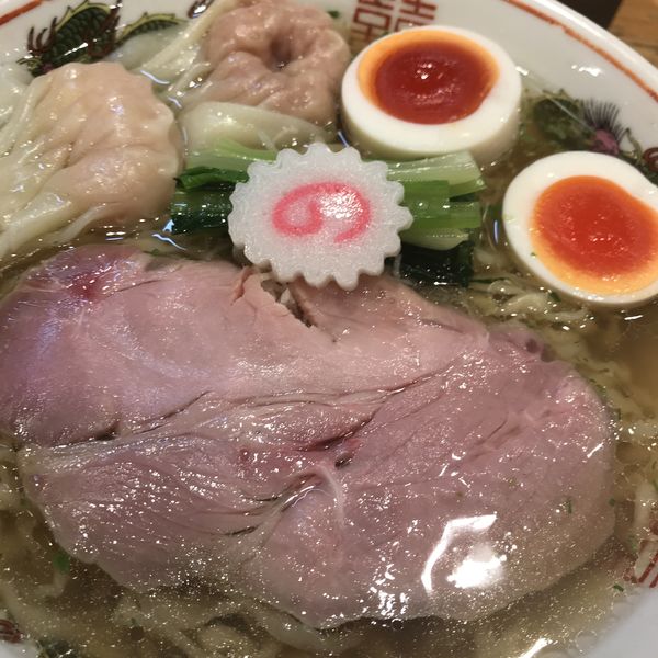 「山椒ラーメン＋ワンタン2」@キング製麺の写真