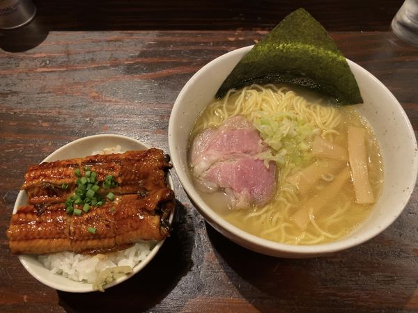 「柚子塩らーめん＋ひつまぶしご飯」@麺処 三虎の写真