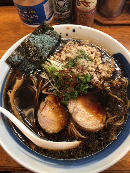 「黒鶏そば」@麺屋 鶏口の写真