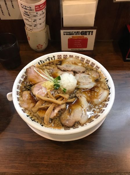 「肉そば背脂醤油」@New Old Style 肉そばけいすけの写真