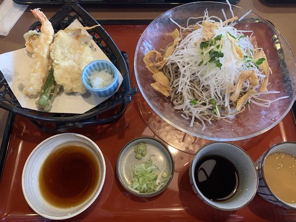 「二味そば1166+大盛110=1276円」@味の民芸 所沢小手指店の写真