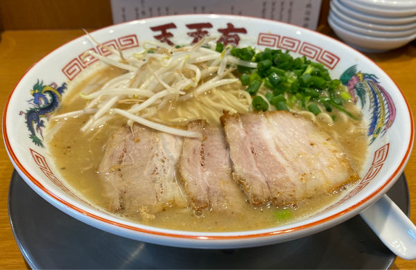 「らーめん650円」@らーめん天天有 神田の写真