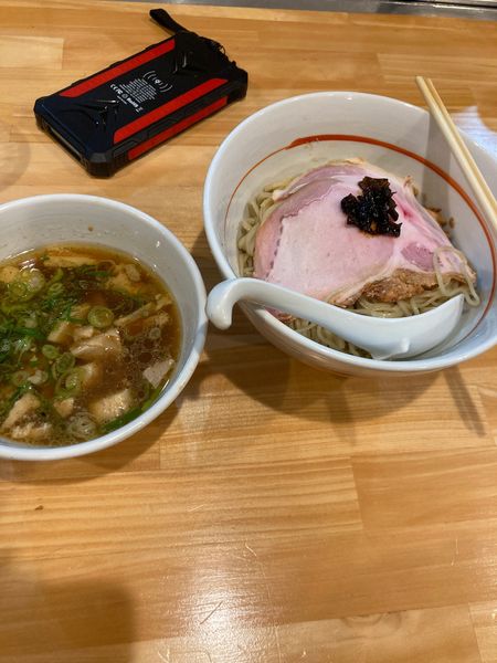 「醤油つけ麺」@川の先の上の写真