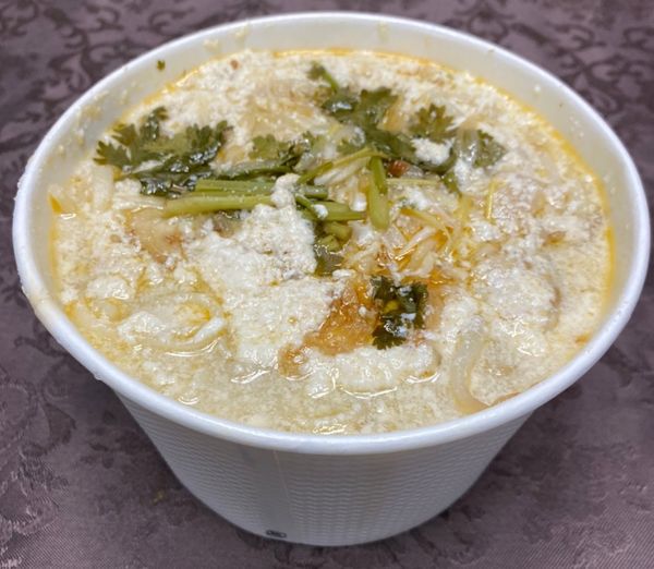 「【UberEats】豆漿鶏湯麺 1050円」@春水堂 横浜ポルタ店の写真