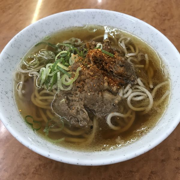 「肉そば（￥550）」@都そば 鶴橋店の写真