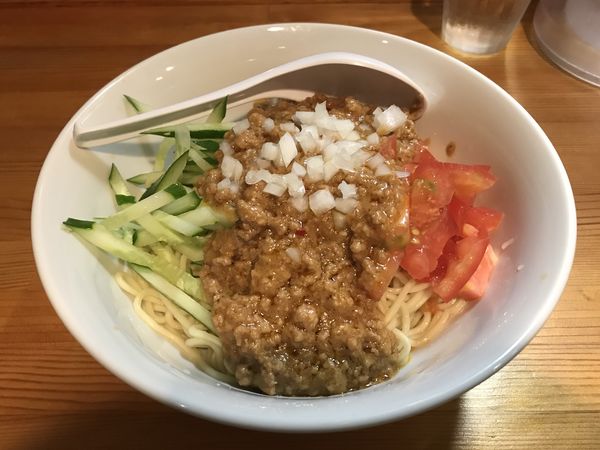 「ジャージャー麺 ＋ 半ライス」@らーめん わかつの写真