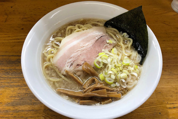 「和風らーめん(太麺)900円+小ライス100円」@麺屋信玄の写真