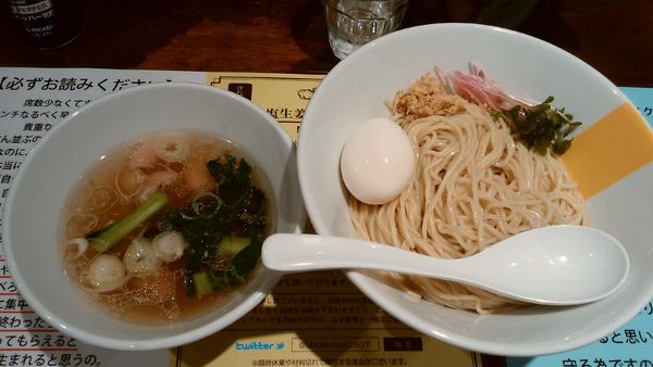 「塩生姜つけ麺￥950-味玉サービス」@塩生姜らー麺専門店MANNISHの写真