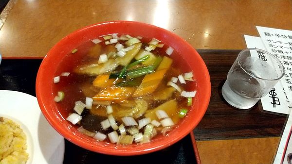 「五目タンメン（半チャーハンとのセットで８００円）」@幸福楼 蒲田店の写真