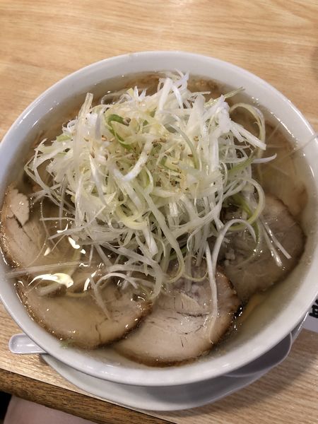 「喜多方ねぎ肉そば+高菜ご飯セット」@喜多方ラーメン 中田の写真