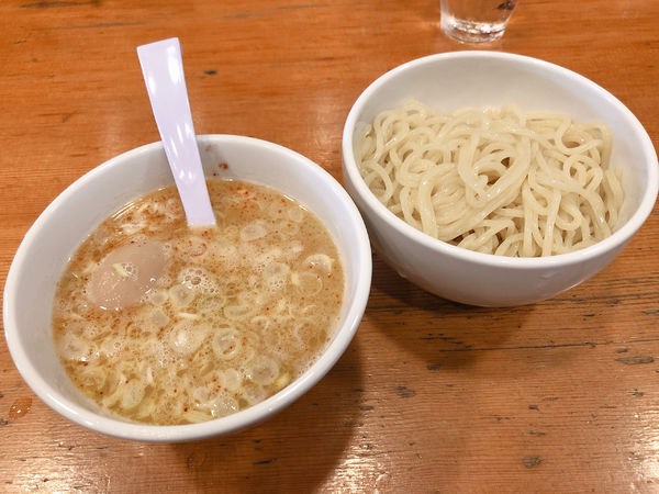 「鶏白湯つけめん　麺少なめ」@鶏そば きび 目黒店の写真