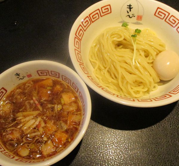「つけそば（麺少な目）850円」@中華そば きび 明大前店の写真