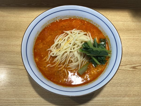 「謹製担々麺850+蒸し餃子350+ミニ唐揚げ350」@謹製担々麺 うさぎの写真