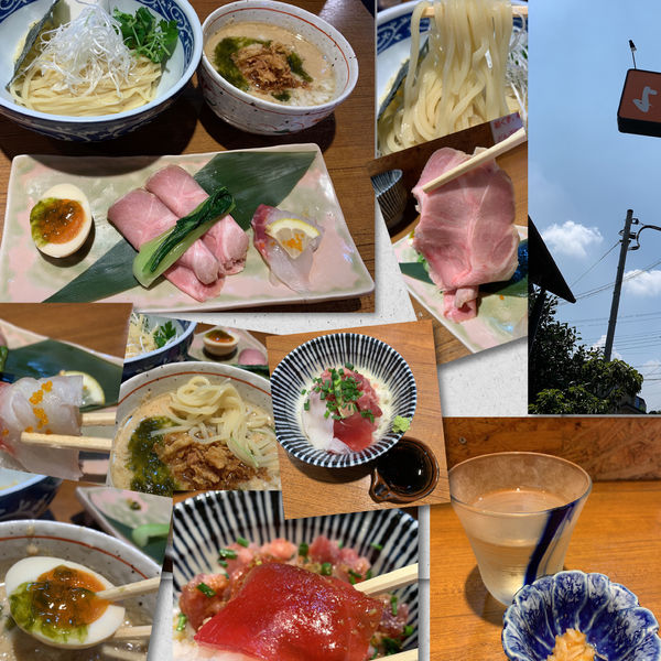 「【限定】鯛のすり流し　白味噌仕立て1100円＋海鮮丼＋獺祭」@寿製麺よしかわ 川越店の写真