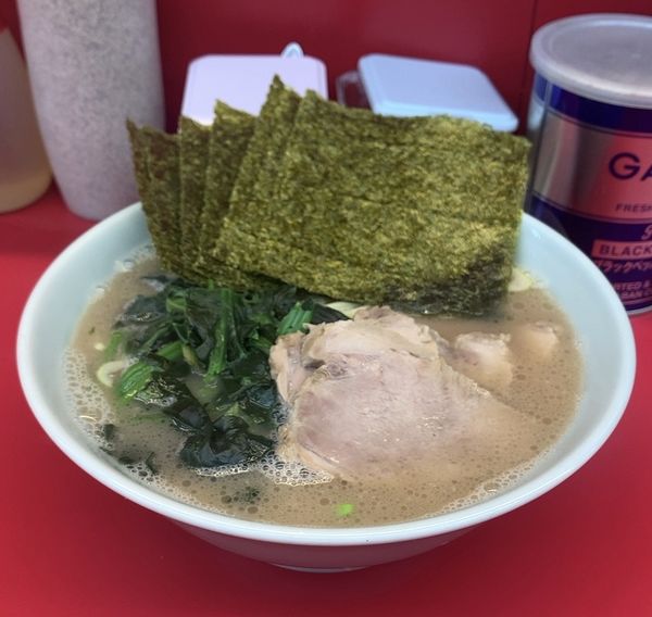 「チャーシューメン 海苔」@横浜ラーメン武蔵家 薬園台店の写真