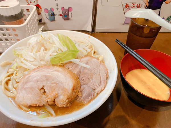 「小ラーメン＋卵＋チーズ」@麺屋 歩夢の写真