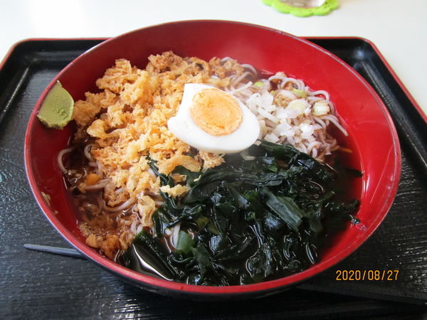 「冷やしタヌキ蕎麦 450円」@こだわりの立ち食いそば たからんちょの写真