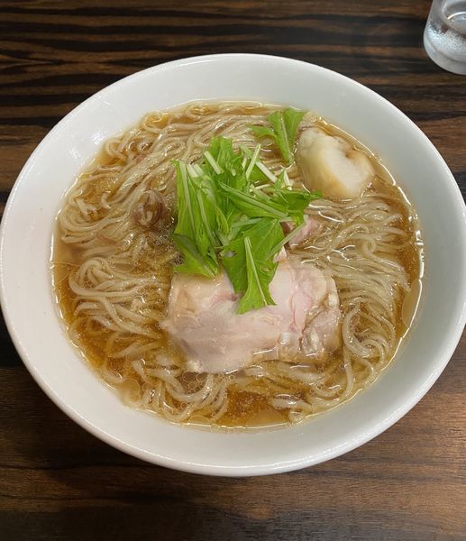 「夏季限定 冷やしアジ煮干」@中華そば 梟の写真