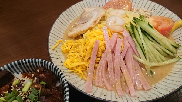 「冷やし中華」@東京とんこつ とんとら 熊谷店の写真