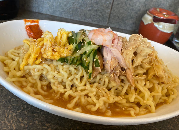 「味噌ダレ冷やし中華1000円」@味噌ラーメン 雪ぐにの写真