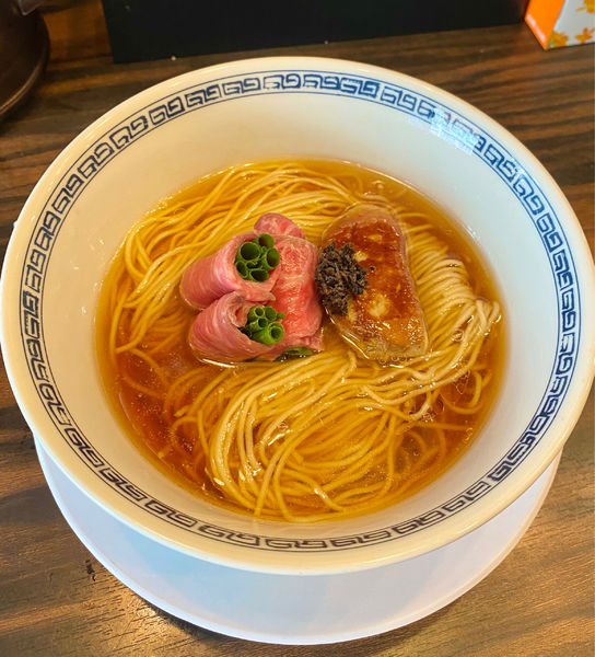 「限定 ビーフコンソメのかけらーめん¥1600・他」@稲荷屋の写真