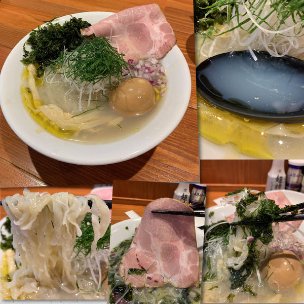 「【限定】冷たい貝出汁そば800円＋茶漬けセット」@麺屋 真心の写真