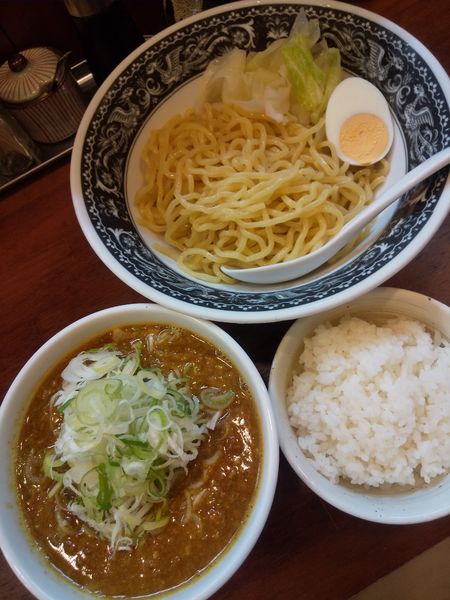 「【夏期限定】カレーつけ麺920円(並)半ライス無料」@拉麺 梅太郎の写真
