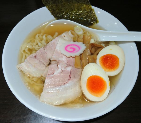 「さのいちラーメン＋味玉」@麺屋さのいちの写真