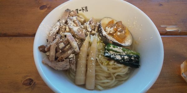 「潮まぜそば850円」@Tokyo Bay Fisherman's noodleの写真