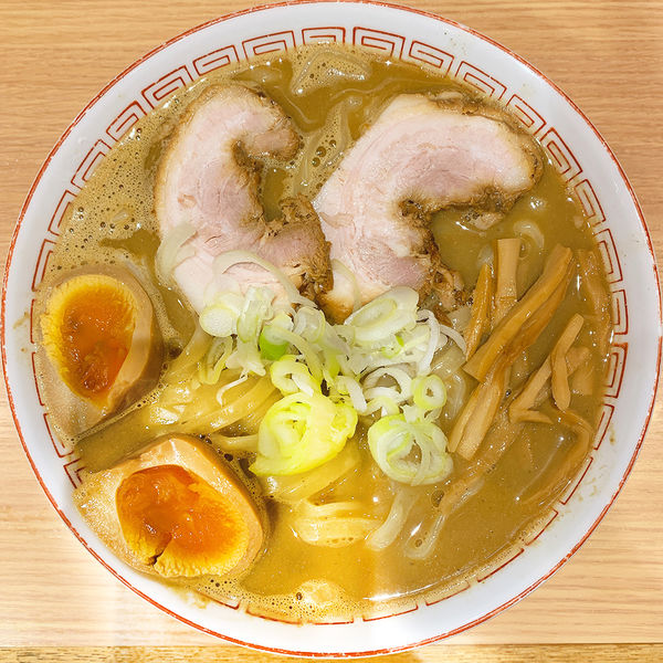 「【限定】がっぱ煮干しラーメン＋半熟味付玉子」@せたが屋 本店の写真