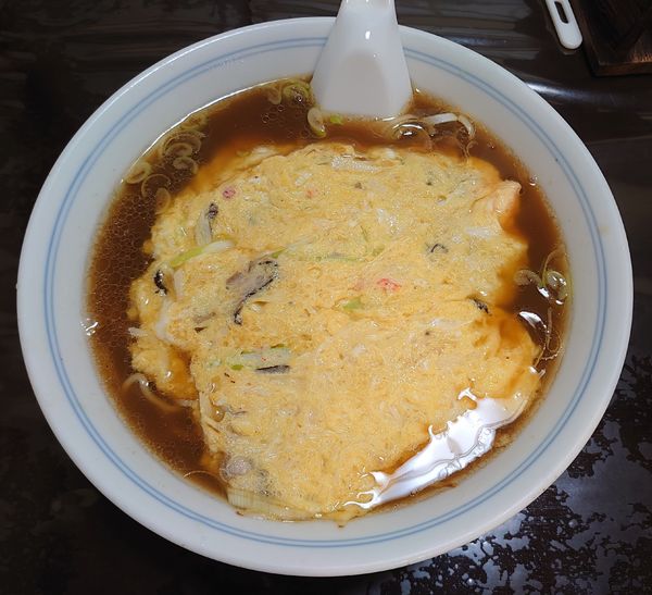 「天津麺(カニ玉ソバ)630円」@餃子の店 新宿飯店の写真