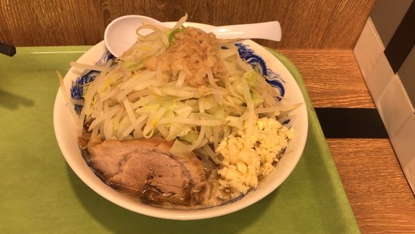 「ラーメン680円（ニンニクマシマシ、野菜マシ、油少なめ）」@ジャンクガレッジ カインズ羽生店の写真