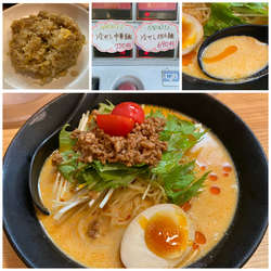 冷やし担々麺 690円 +230円で半炒飯 セット