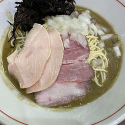 濃厚煮干しそば+和え玉+肉ごはん