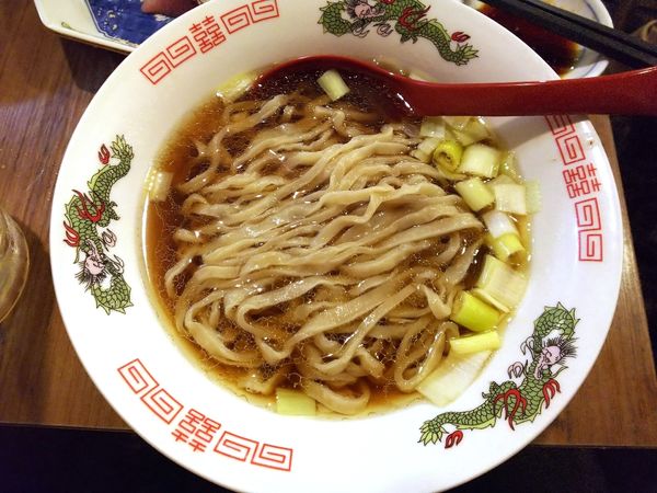 「雉と煮干の醤油かけそば」@立ち呑み居酒屋 金町製麺の写真