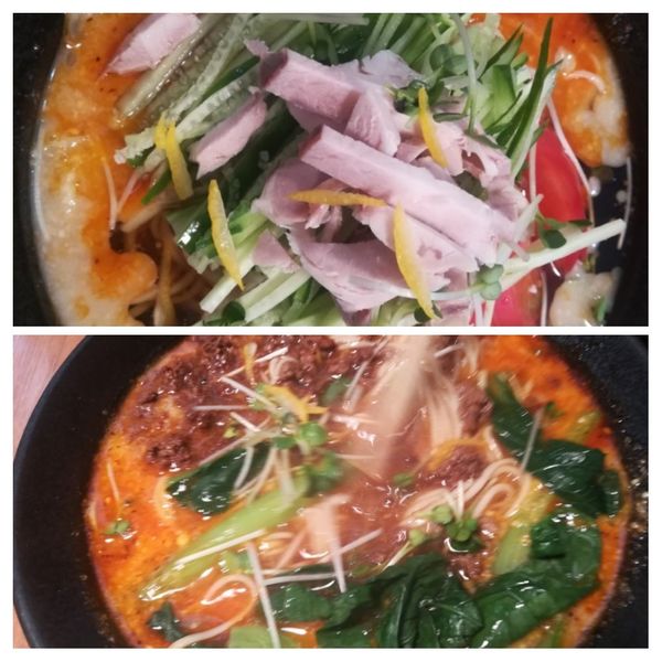 「冷やし担々麺780担々麺680」@四川屋台の写真